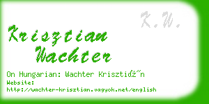 krisztian wachter business card